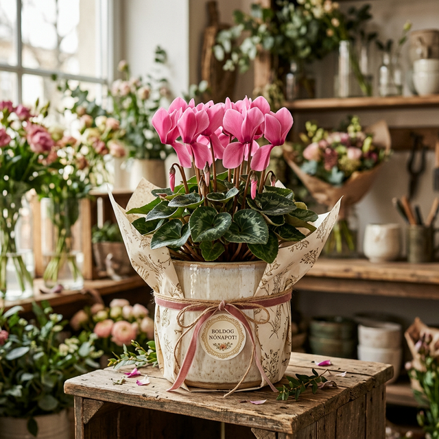 Holland Ciklámen díszcsomagolásban